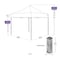 Impact Canopy TL Kit 10 FT x 10 FT  , 210d Top White , Roller Bag, and 4 Weight Bags 283020201 - alternate 3